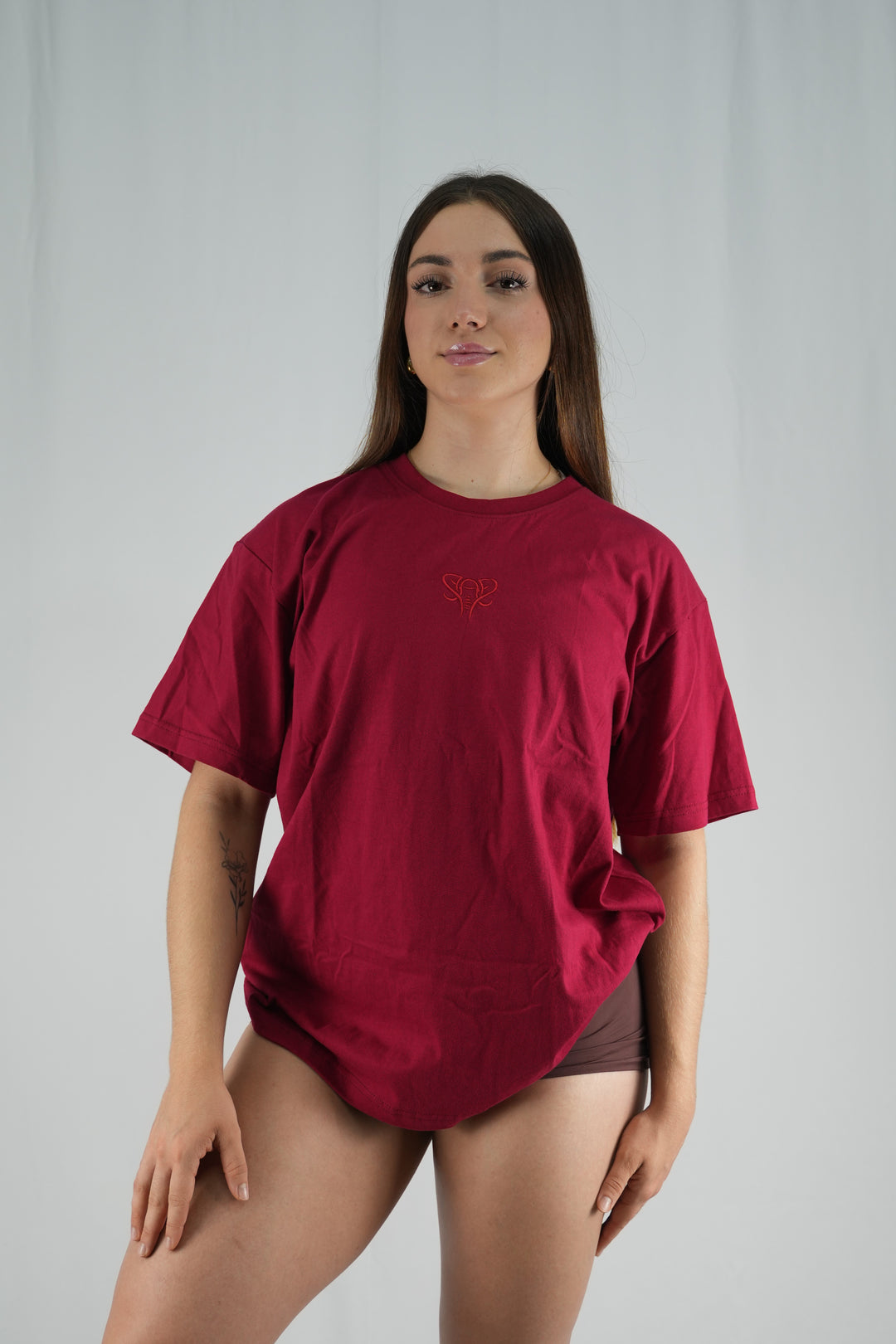 Oversize Foundation T-shirt Merlot