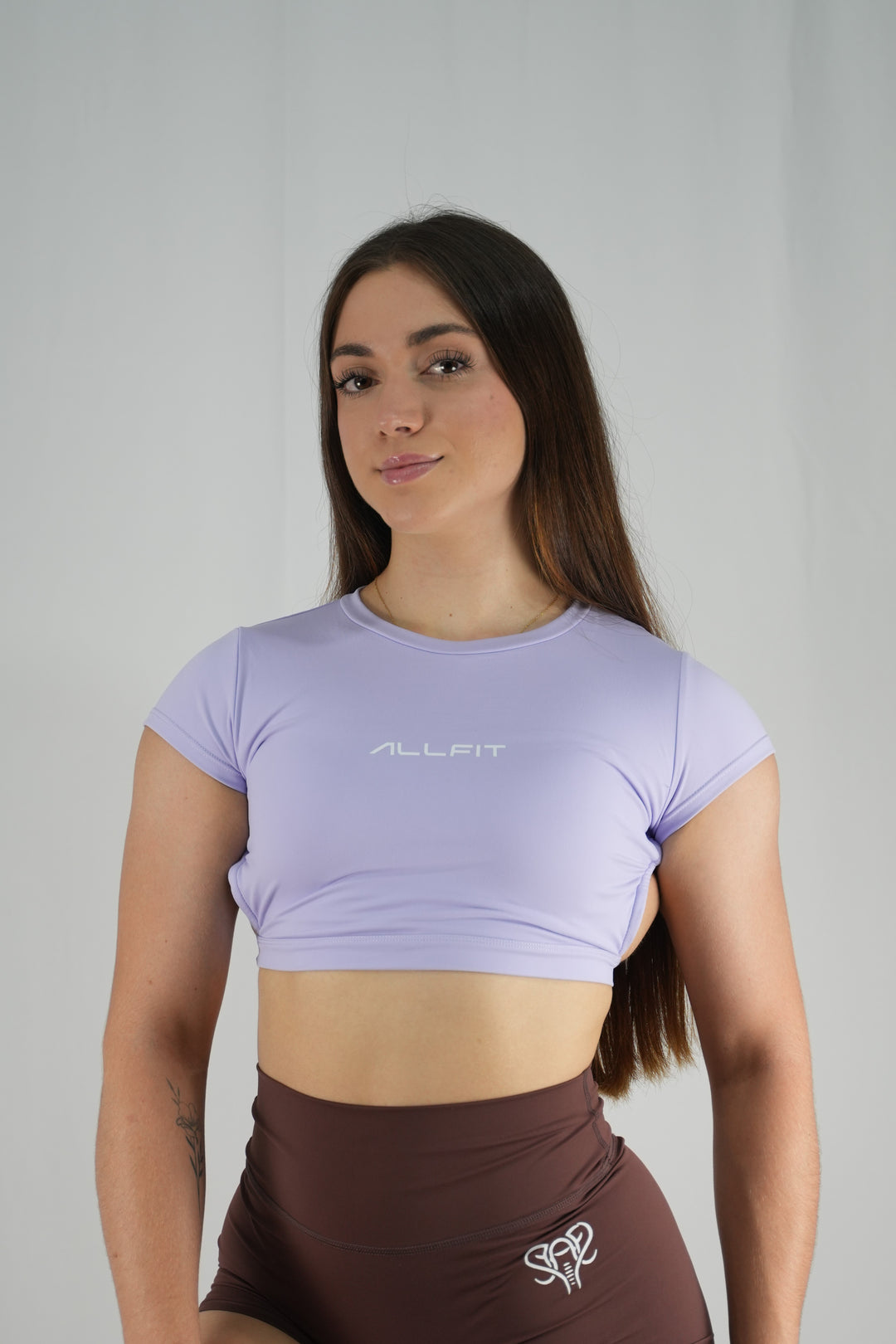 Sculp Crop Top Lavender