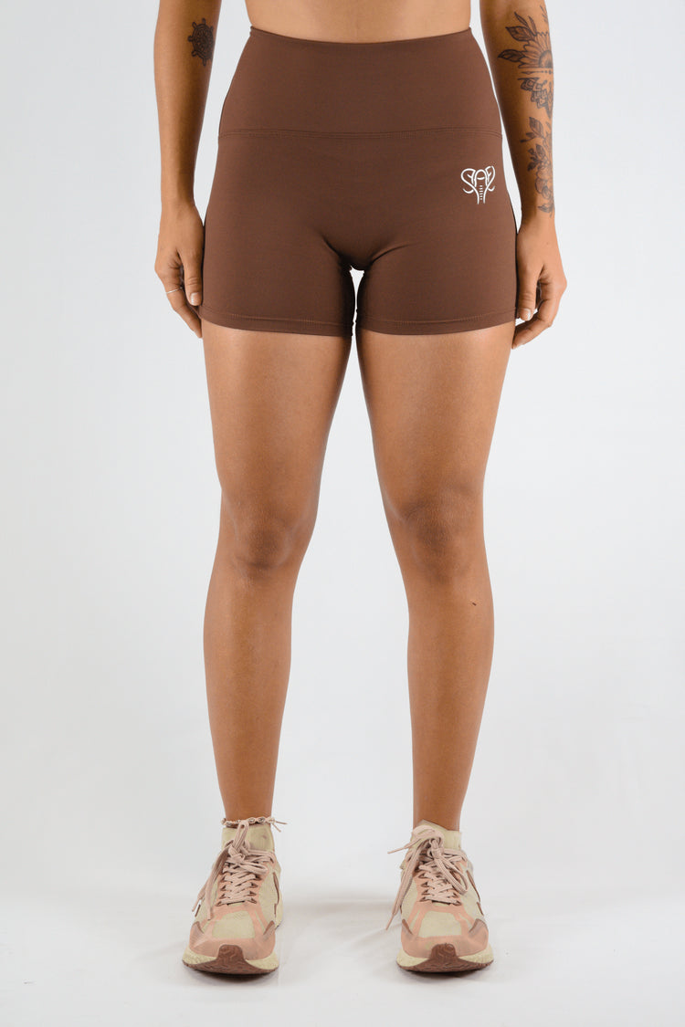 Shorts Deportivo Mujer Clásico Marron