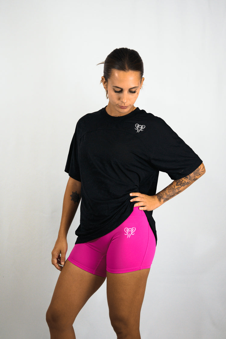 Shorts Deportivo Mujer Clásico Rosa