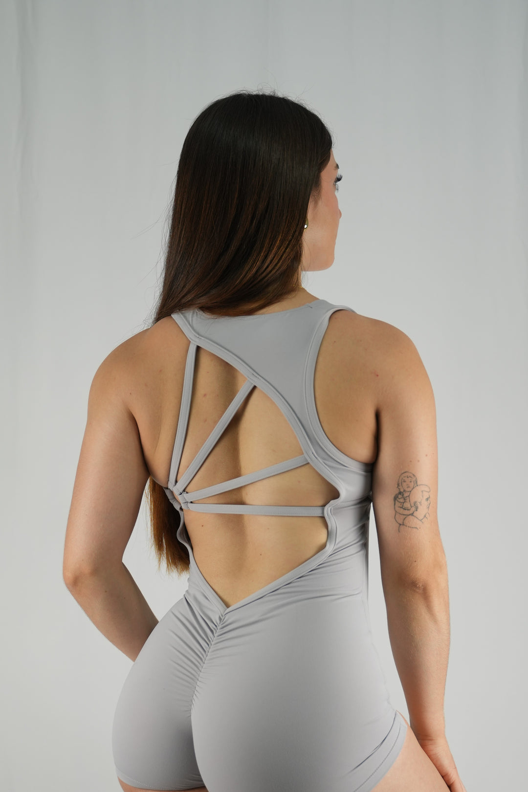 LuxeFit Short BodySuit Platinum